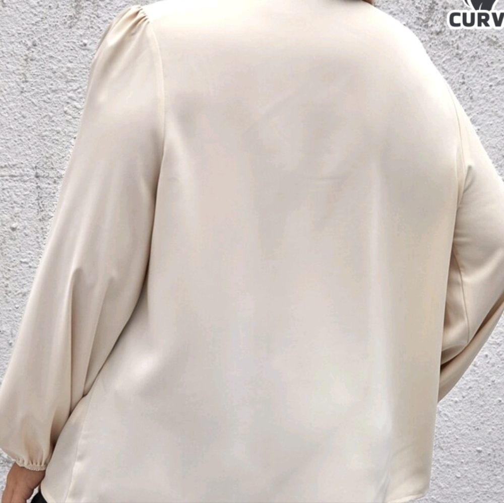 Elegant Beige Blouse by Shein Curve - Picture 2 of 7